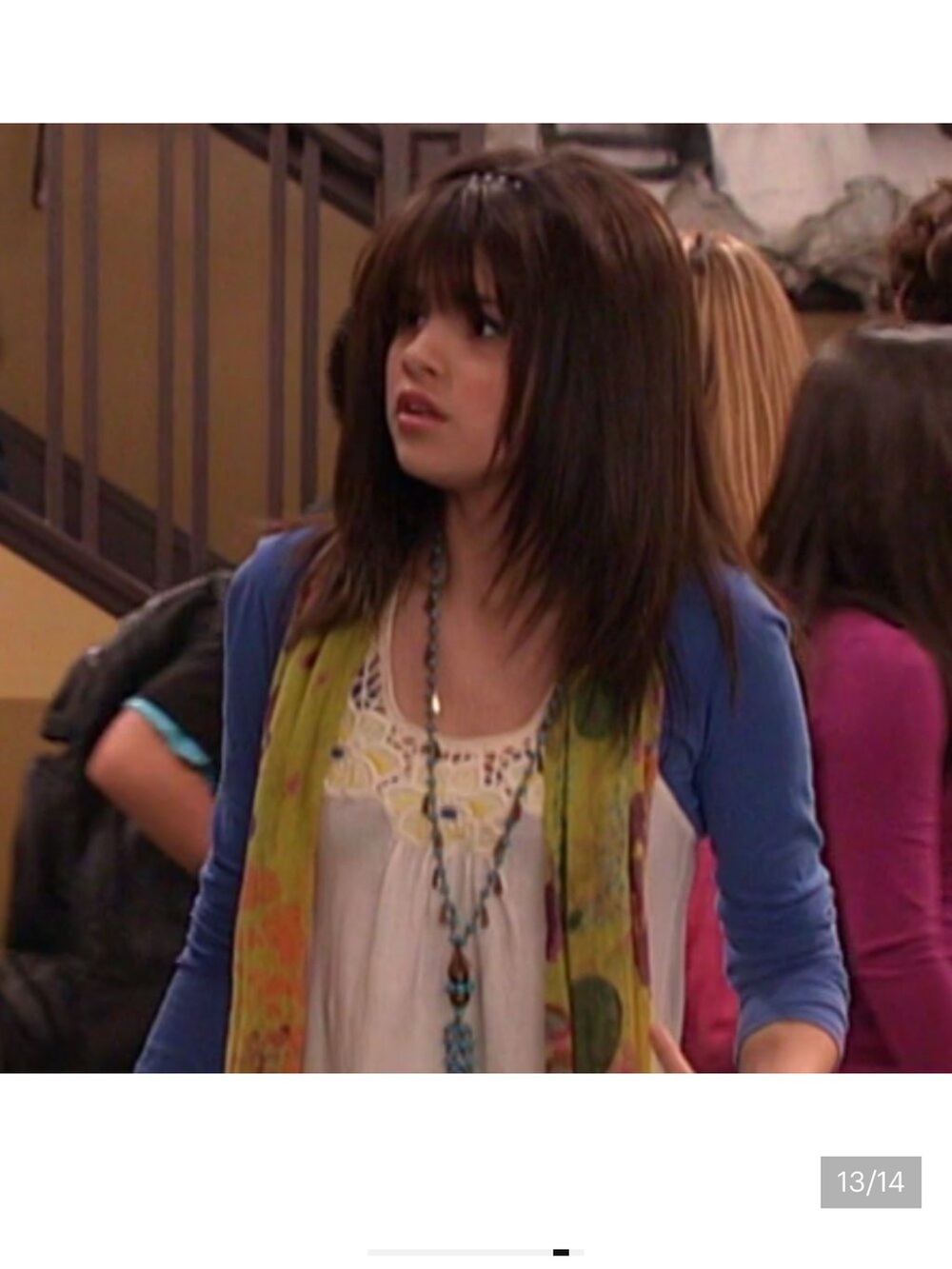 ASO ALEX RUSSO Free People Embroidered Cutaway Tank Wizards of Waverly Place - Picture 9 of 13
